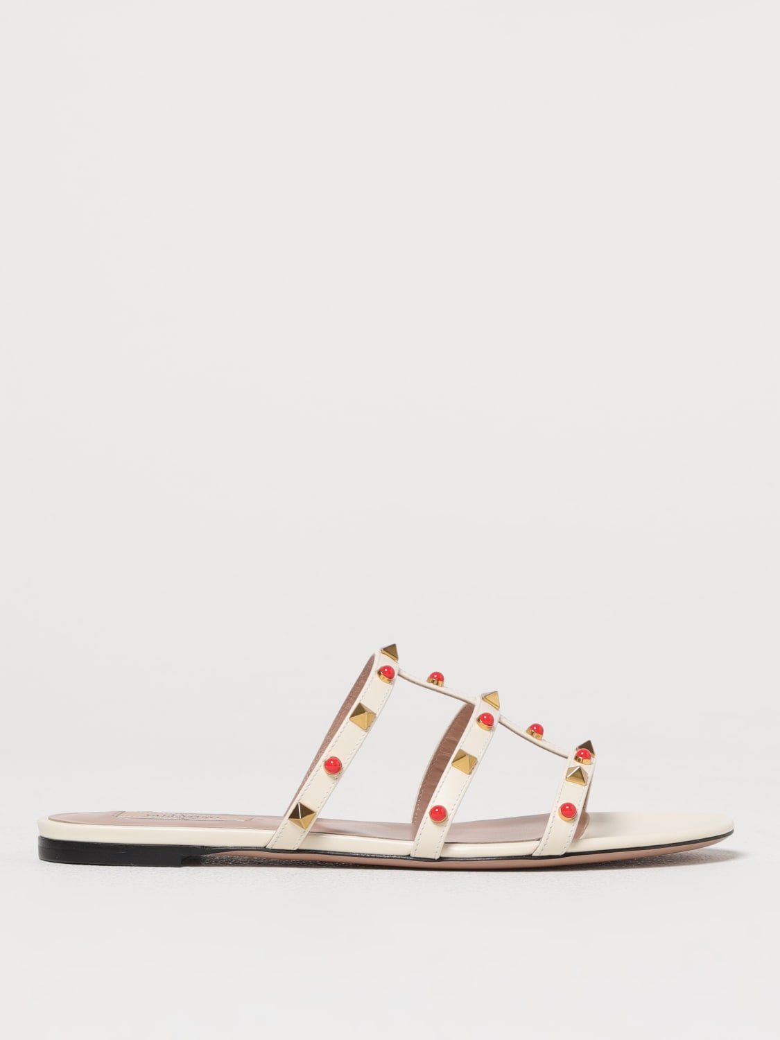 シューズ・サンダルその他 VALENTINO Woman Flat sandals Yellow Cream 6W2S0C49MAX D2K VALENTINO GARAVANI: Shoes woman - Yellow Cream | Valentino