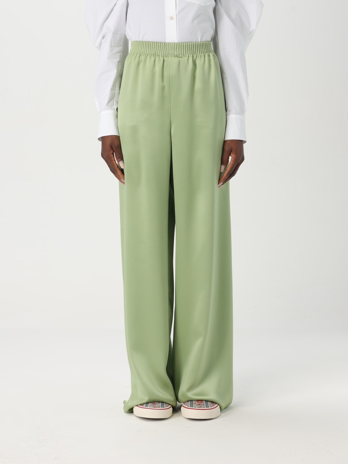 パンツ VALENTINO Woman Pants Green 6B3RB68590E R5F VALENTINO: Pants woman - Green | Valentino pants 6B3RB68590E