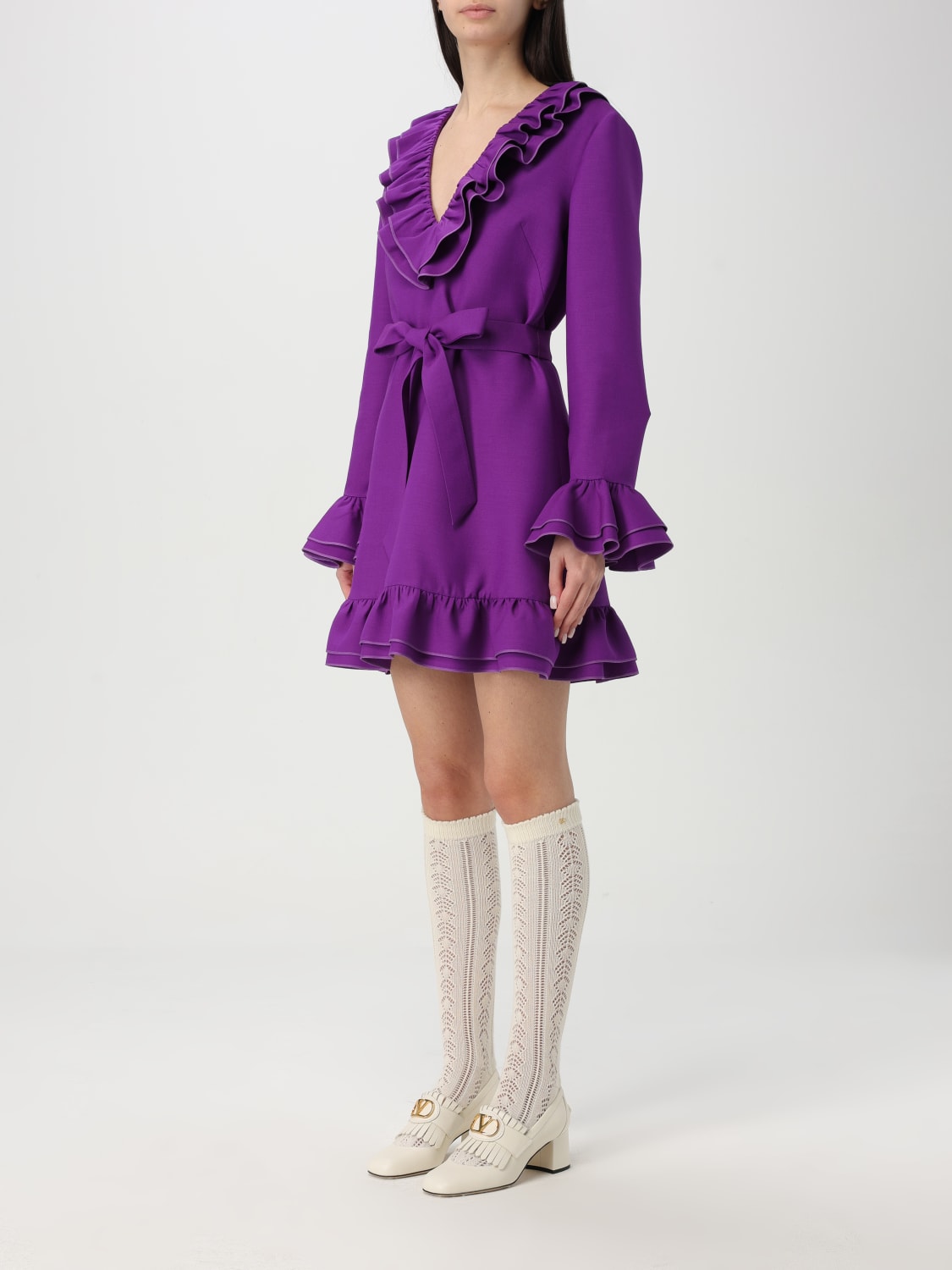 VALENTINO VESTIDO: Vestido mujer Valentino, Violeta - Img 3