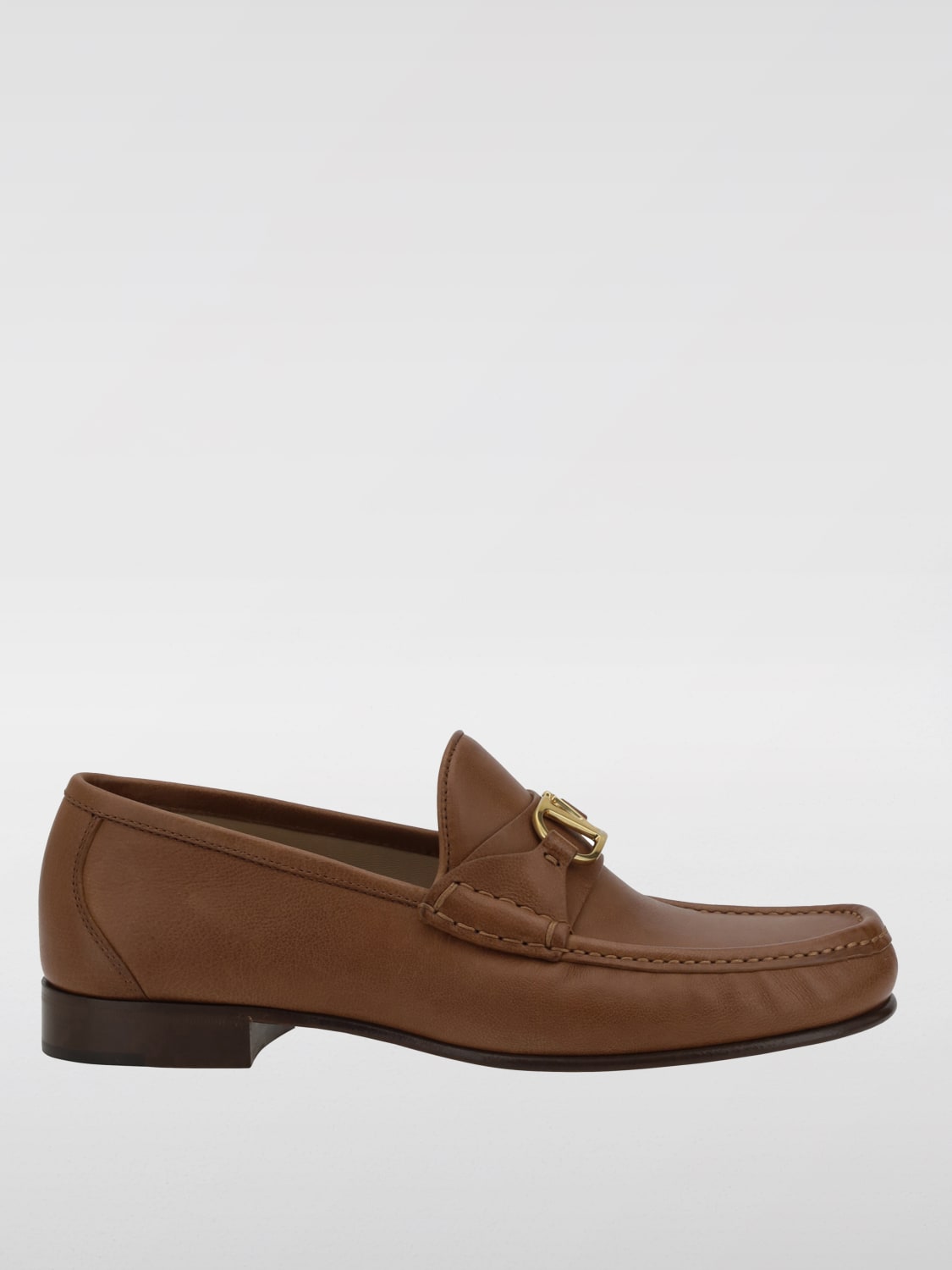 VALENTINO GARAVANI LOAFERS: Shoes men Valentino Garavani, Tobacco - Img 1