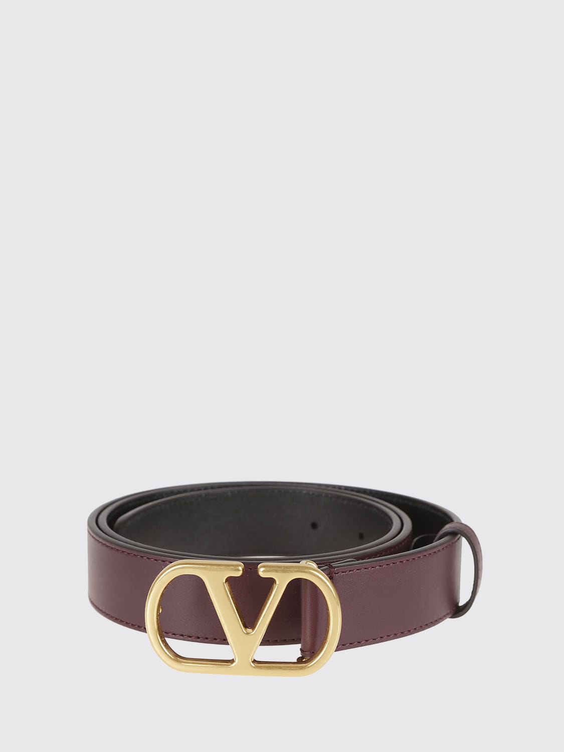 VALENTINO GARAVANI CINTURÓN: Cinturón hombre Valentino Garavani, Color Vino - Img 1