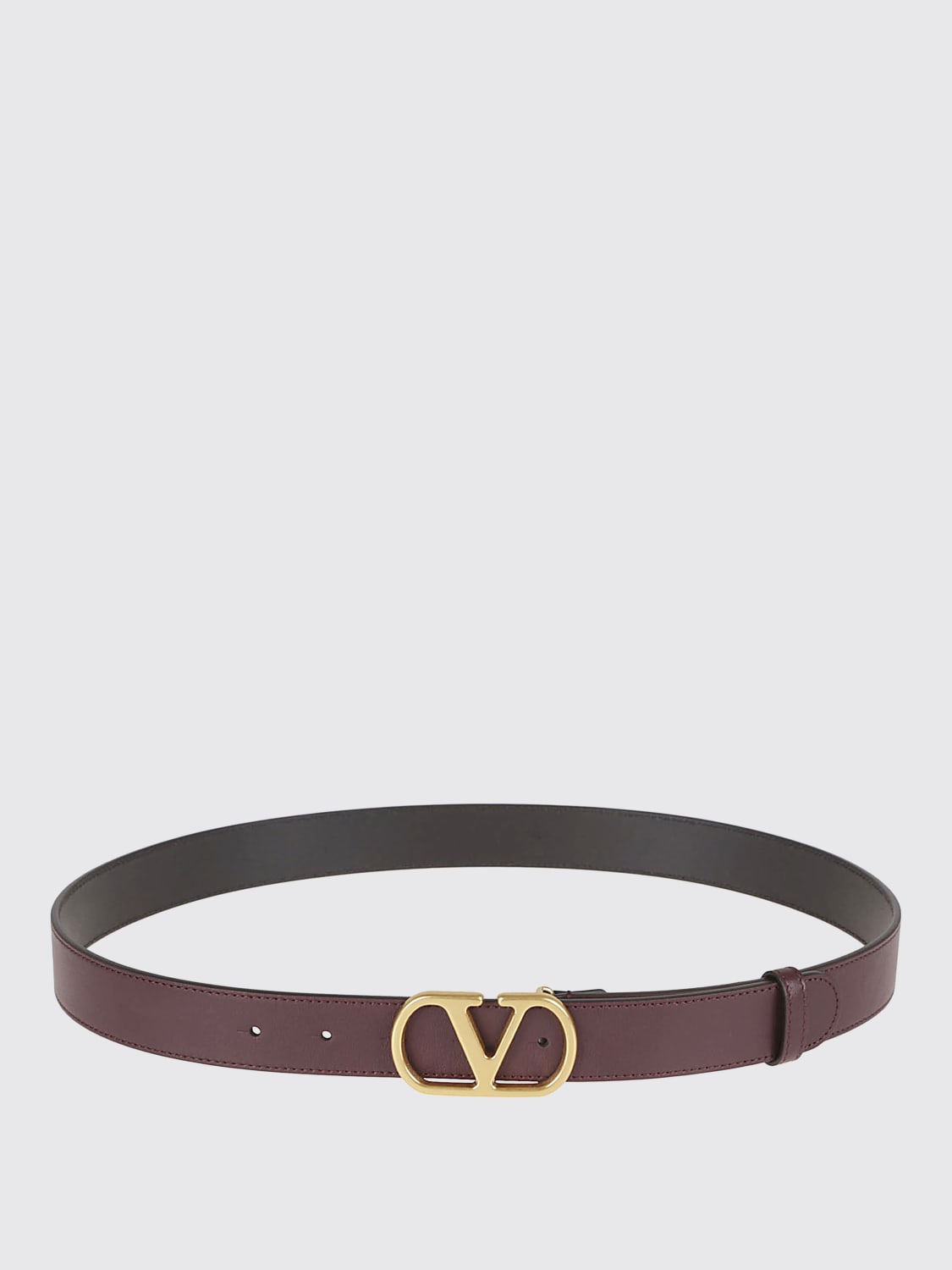 VALENTINO GARAVANI CINTURÓN: Cinturón hombre Valentino Garavani, Color Vino - Img 2