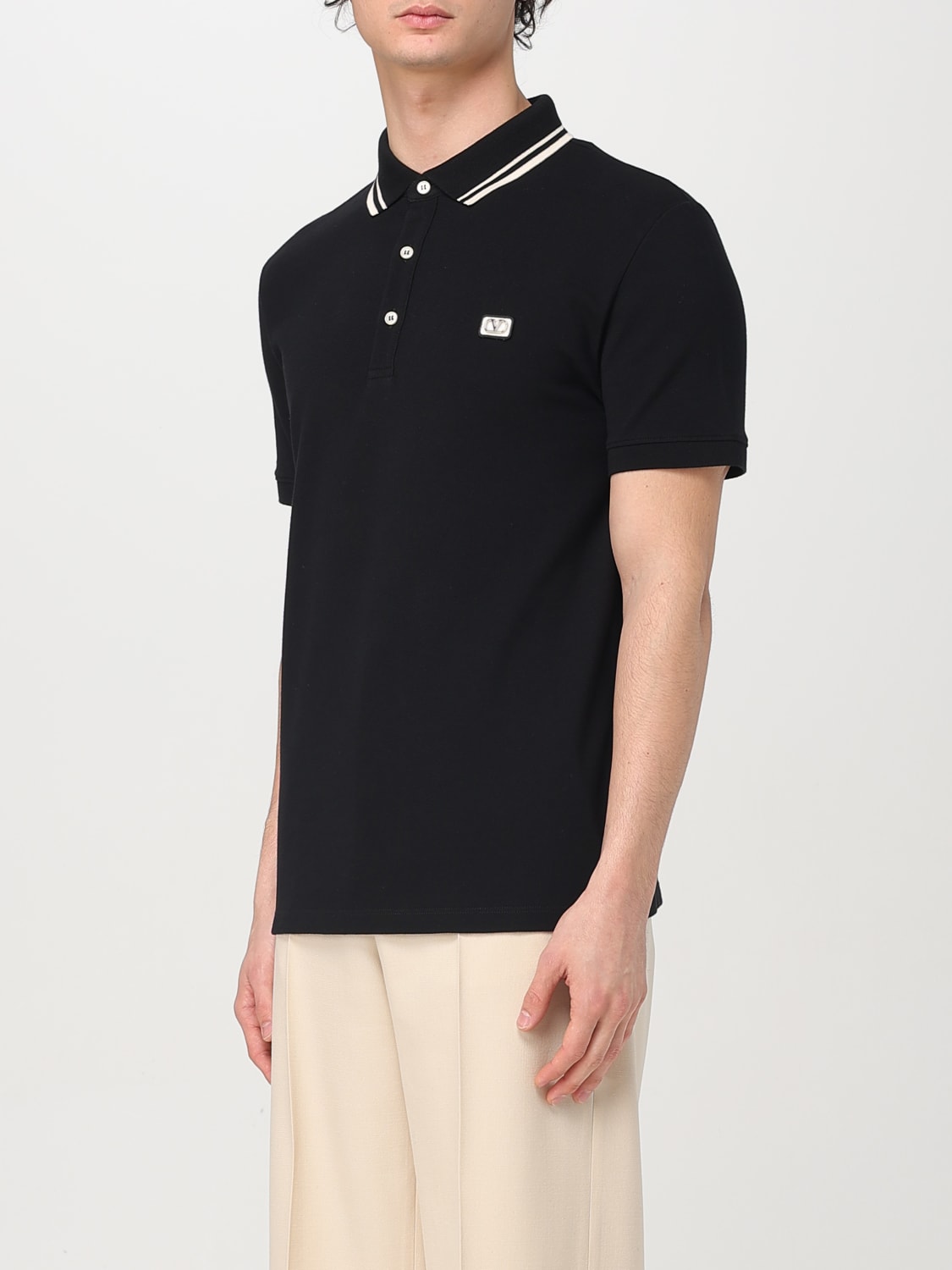 VALENTINO POLO: Polo herren Valentino, Schwarz - Img 4