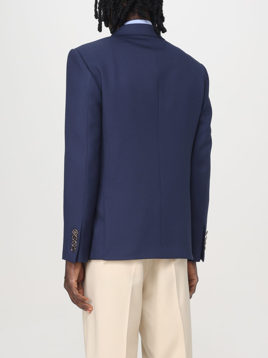 VALENTINO ジャケット: ブレザー メンズ Valentino, ブルー - Img 3