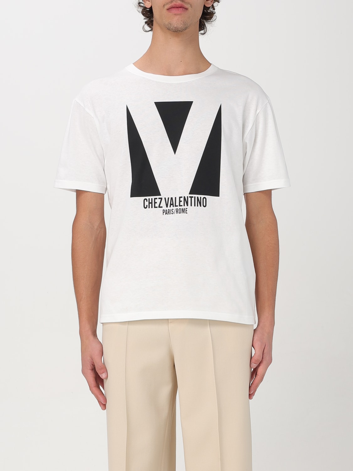 Tシャツ・カットソー VALENTINO TOP (6V3MG16PAQ9 A03) VALENTINO GARAVANI - Chez Valentino t-shirt | Leam Roma