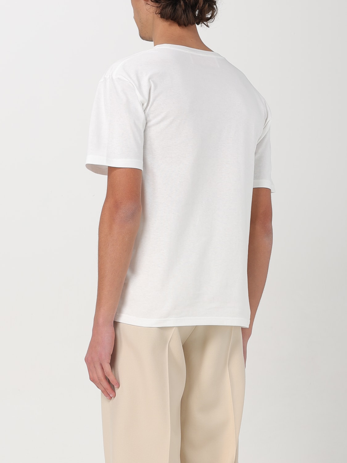 Tシャツ・カットソー VALENTINO Men T-shirt White 6V3MG16PAQ9 A03 Chez Valentino' print t-shirt VALENTINO GARAVANI Men Tg. L