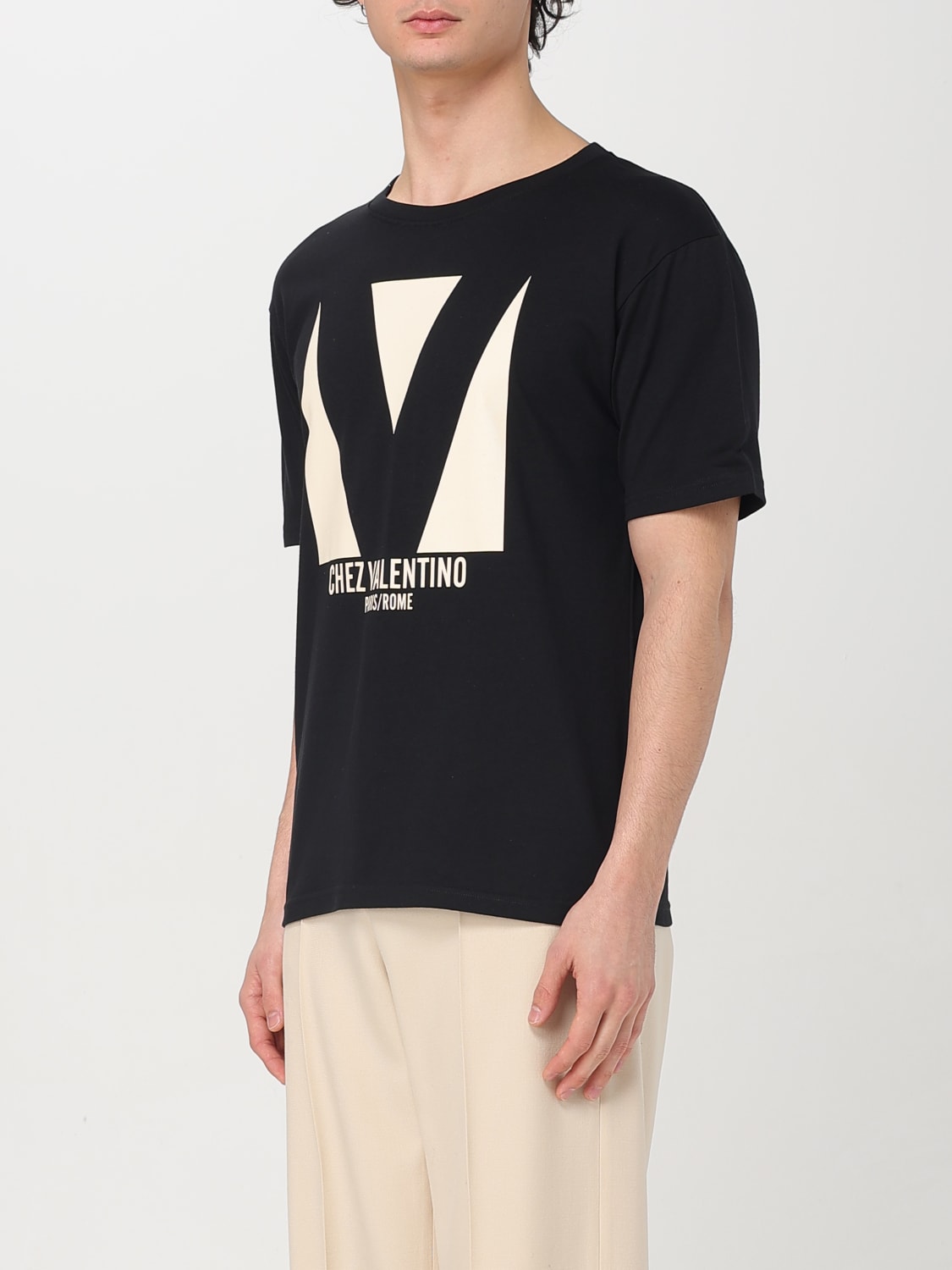 本命ギフト メンズ VALENTINO：Tシャツ - GIGLIO.COMオンライン | ブラック メンズウェア