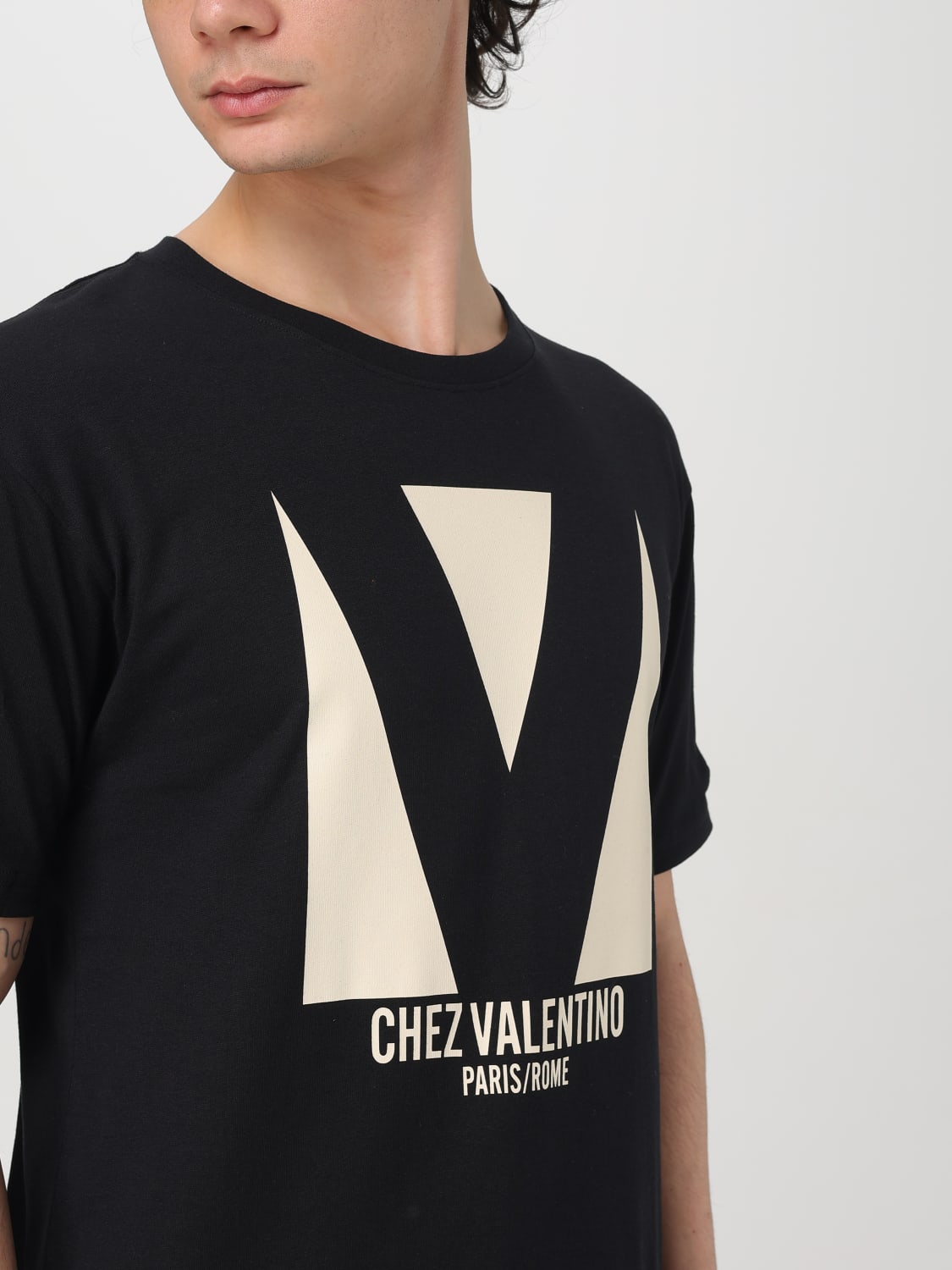 VALENTINO：Tシャツ メンズ - ブラック | GIGLIO.COMオンライン