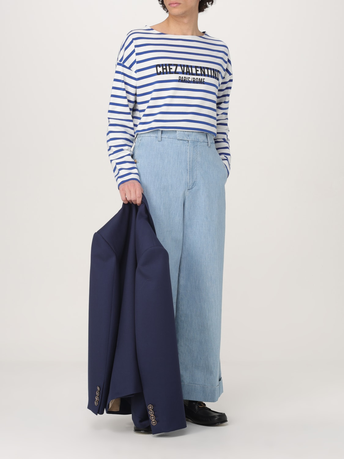 Tシャツ・カットソー VALENTINO Men T-shirt Striped 6V3MG16RAPV RGY VALENTINO: T-shirt men - Striped | Valentino t-shirt