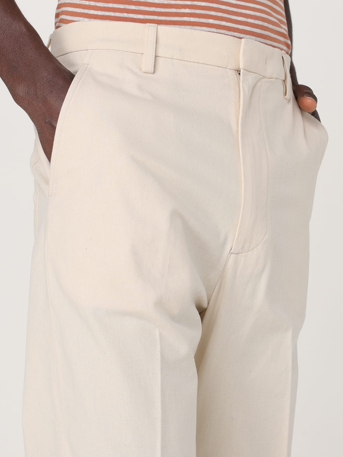 VALENTINO PANTALONES: Pantalón hombre Valentino, Crudo - Img 5