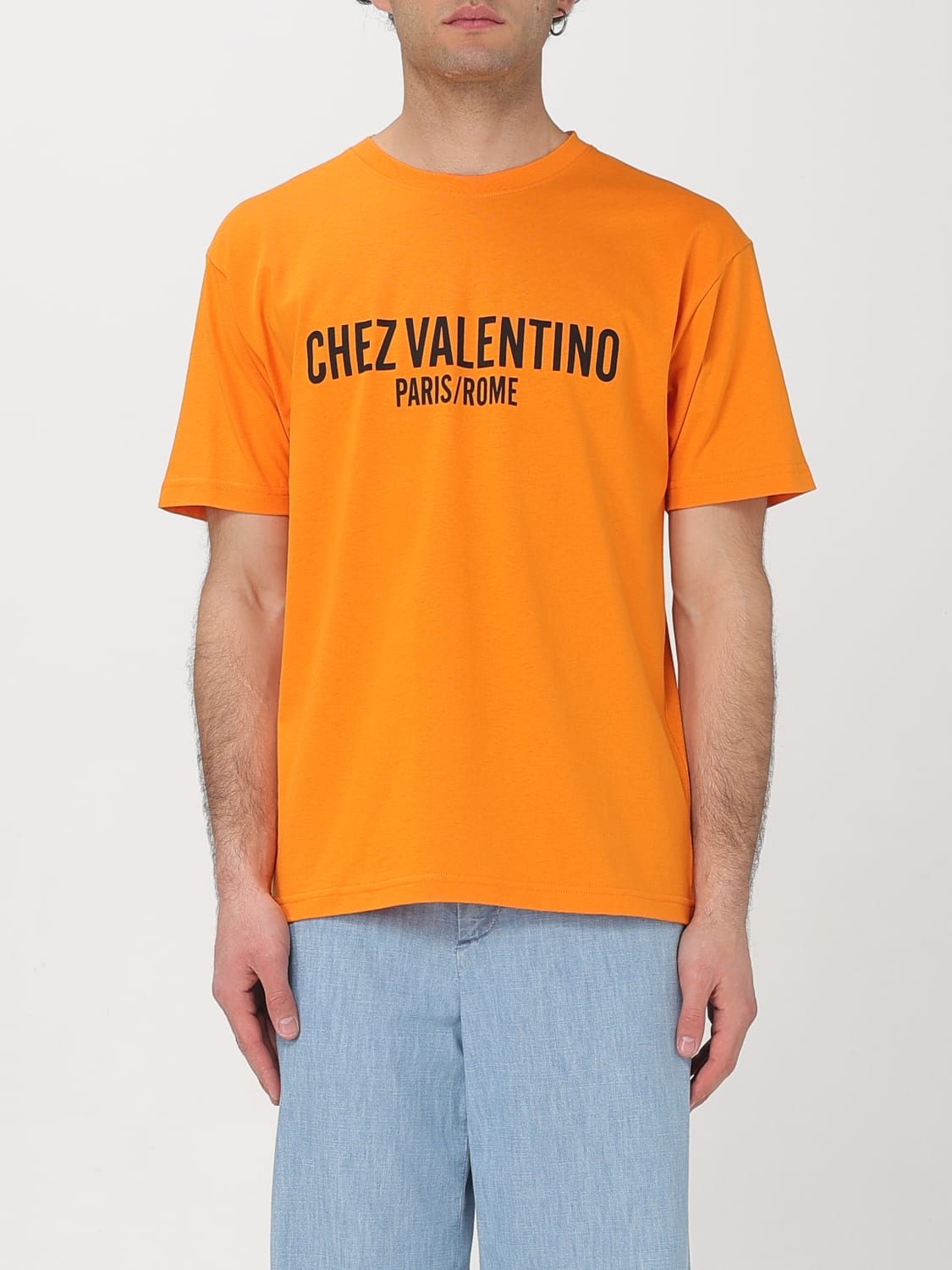 VALENTINO T-SHIRT: T-shirt men Valentino, Orange - Img 1