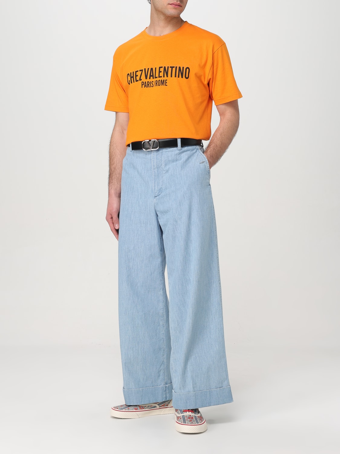 VALENTINO T-SHIRT: T-shirt men Valentino, Orange - Img 2