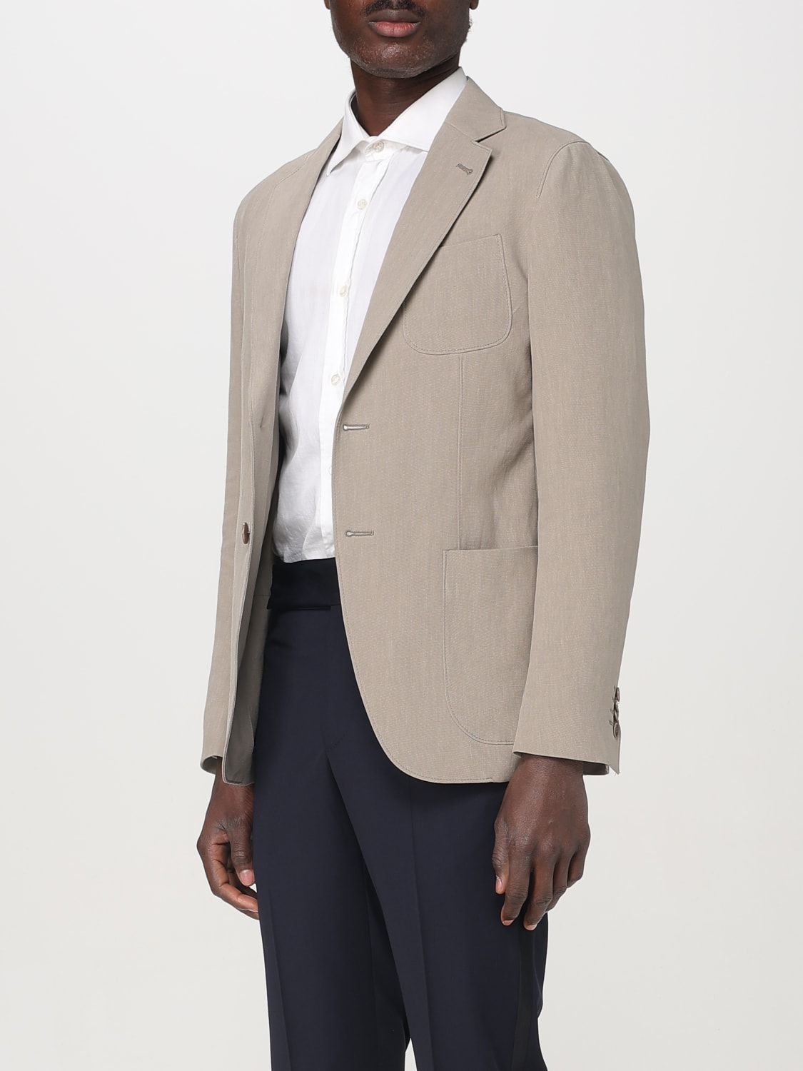 GIORGIO ARMANI JACKET: Blazer men Giorgio Armani, Beige - Img 3