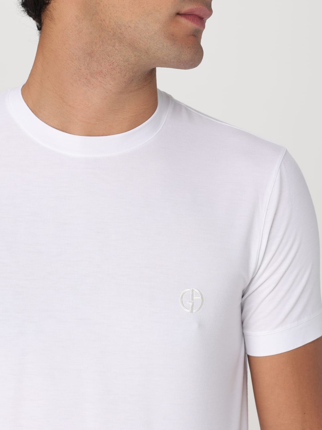 Tシャツ・カットソー GIORGIO ARMANI Men T-shirt White 3GST52SJP4Z U090 GIORGIO ARMANI: T-shirt men - White | Giorgio Armani t-shirt