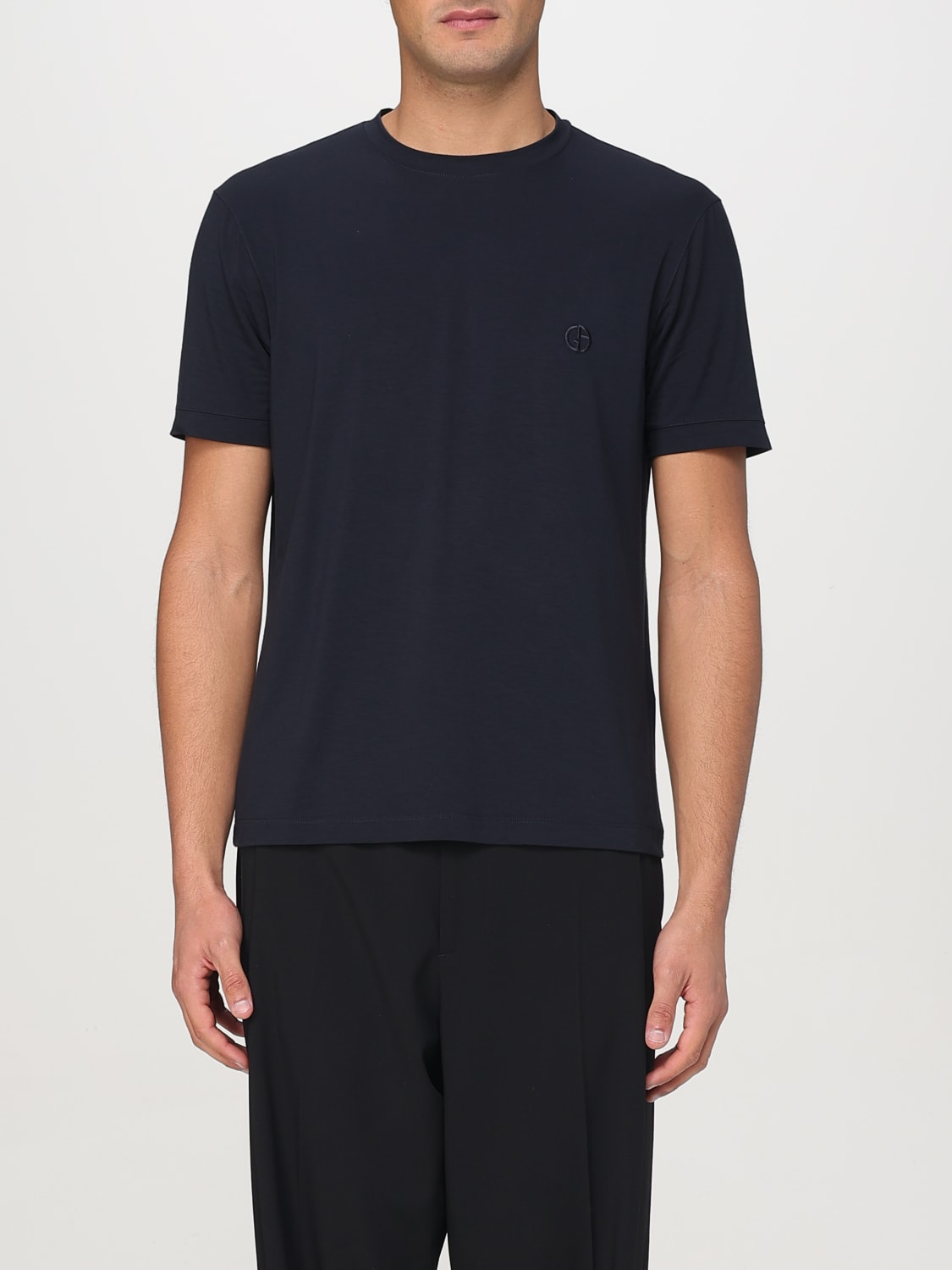 GIORGIO ARMANI T-SHIRT: T-shirt men Giorgio Armani, Blue - Img 1