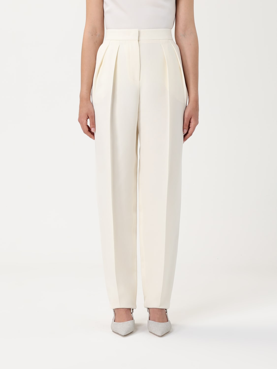 パンツ GIORGIO ARMANI Woman Pants Natural GW000641TE14756 U0006 GIORGIO ARMANI：パンツ レディース - ナチュラル | GIGLIO.COM