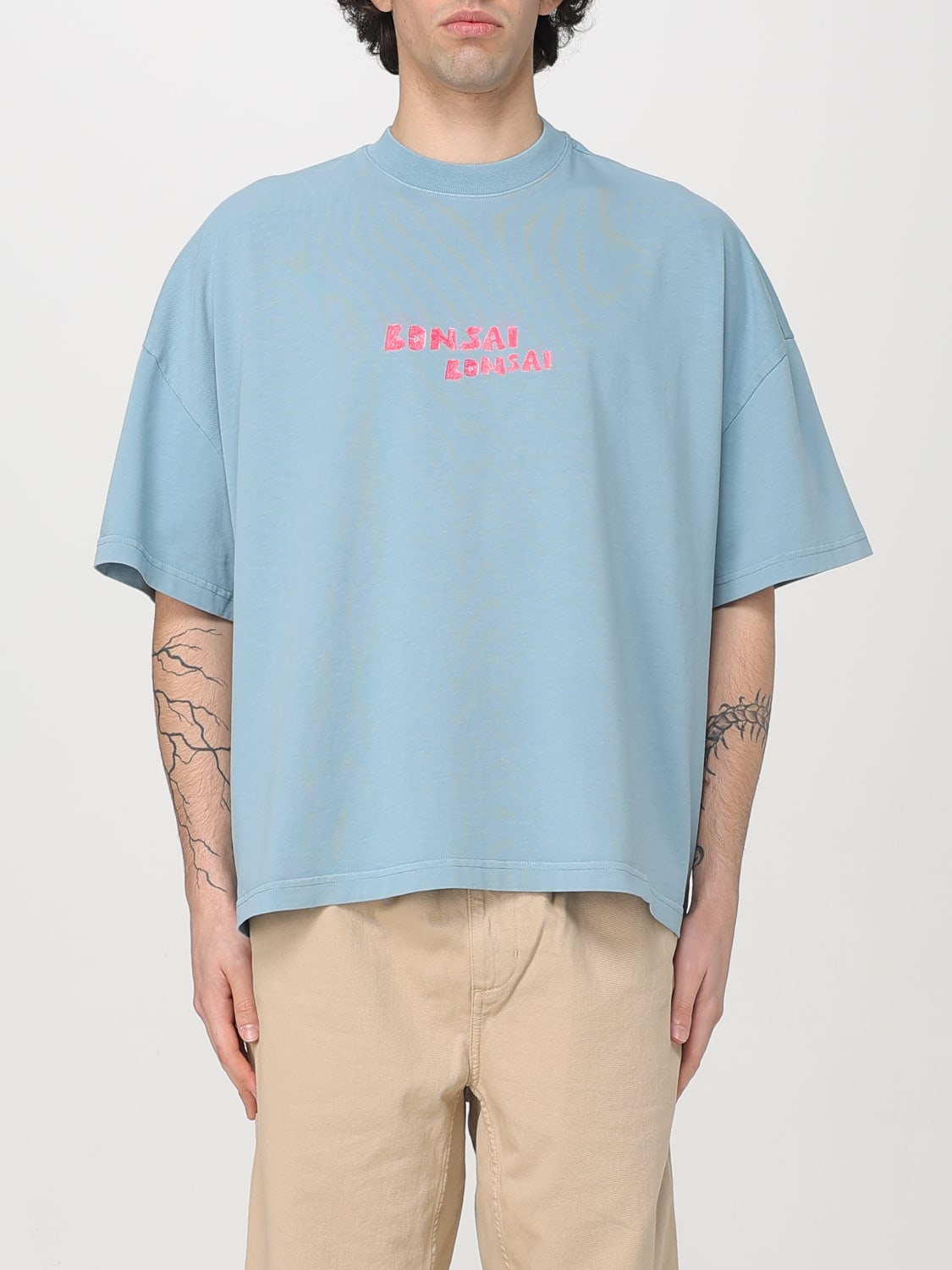 BONSAI T-SHIRT: T-shirt men Bonsai, Gnawed Blue - Img 1