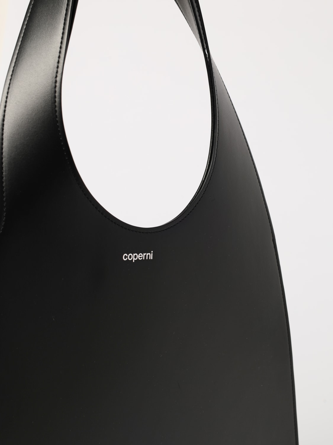 COPERNI BORSA A SPALLA: Borsa tote Heart Coperni in pelle , Nero - Img 4