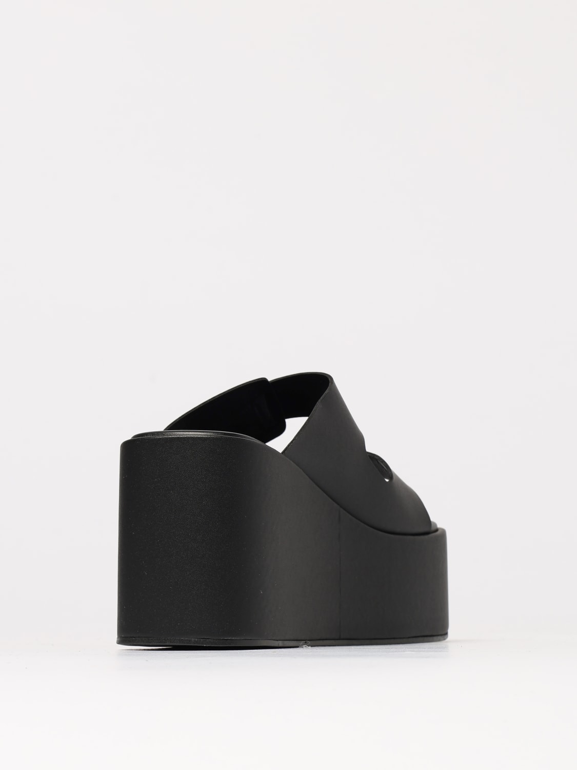 サンダル・ミュール COPERNI Women Sandals COPSH76F6015 BLK BLACK Platform thong sandals in black - Coperni | Mytheresa