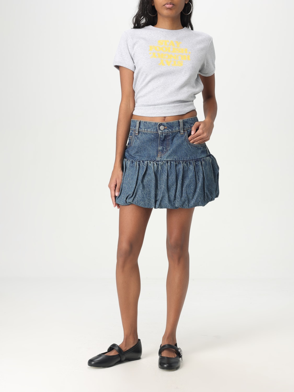 COPERNI T-SHIRT: T-shirt woman Coperni, Grey - Img 2