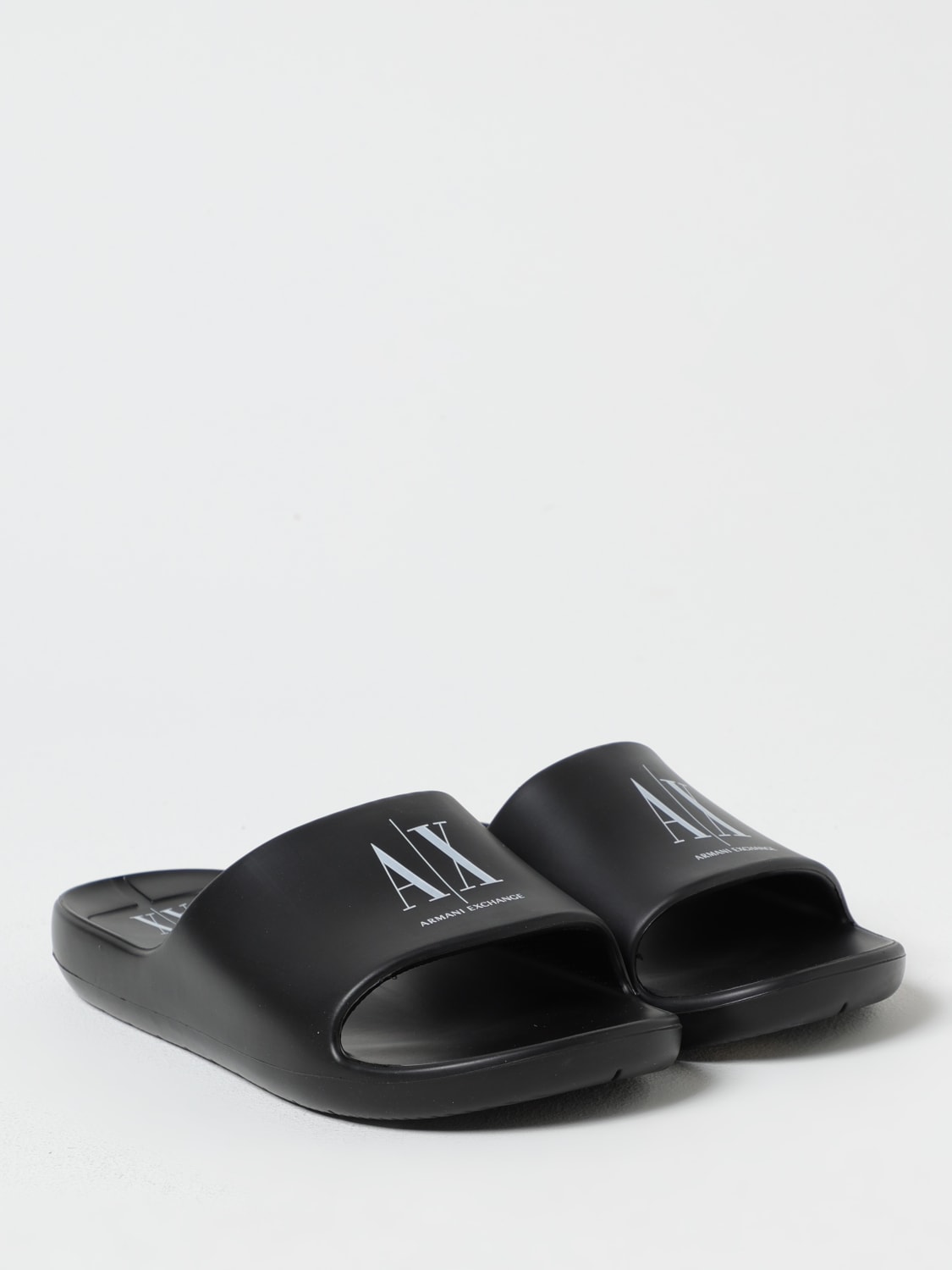 サンダル ARMANI EXCHANGE Men Sandals Black XUP012XV675 S277 Armani Exchange Bubble Slides – DTLR