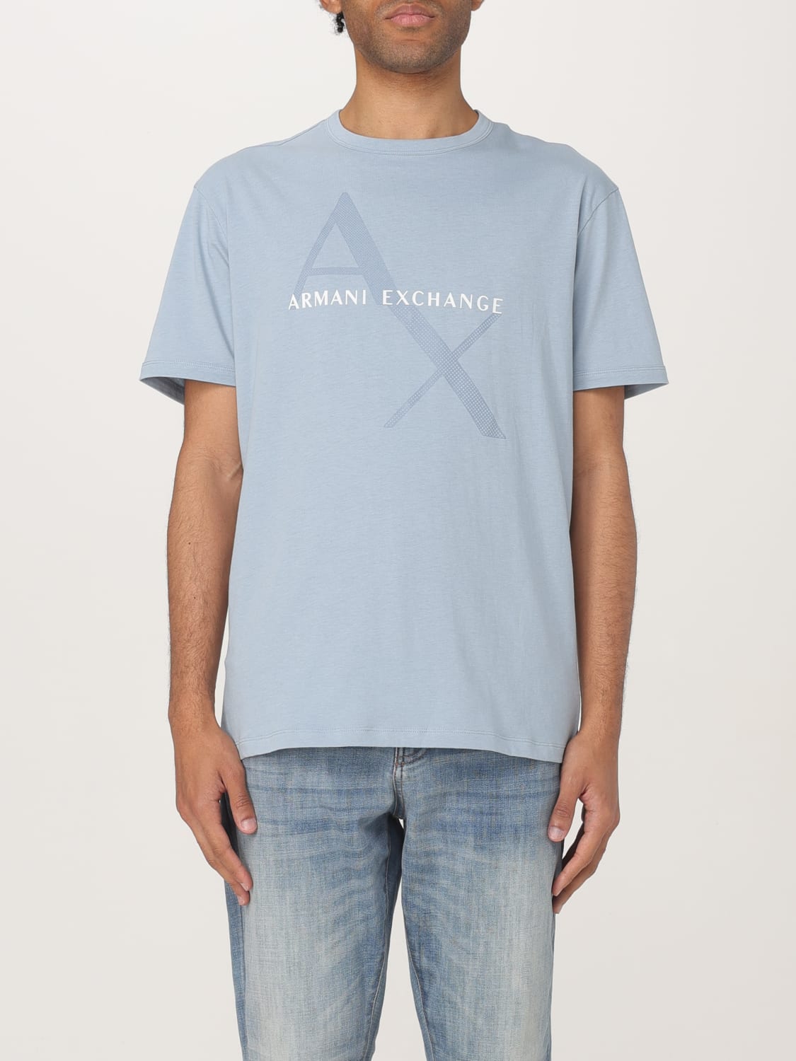 Tシャツ・カットソー ARMANI EXCHANGE Men T-shirt Gnawed Blue 8NZT76Z8H4Z U9287 ARMANI EXCHANGE: T-shirt men - Gnawed Blue | Armani Exchange