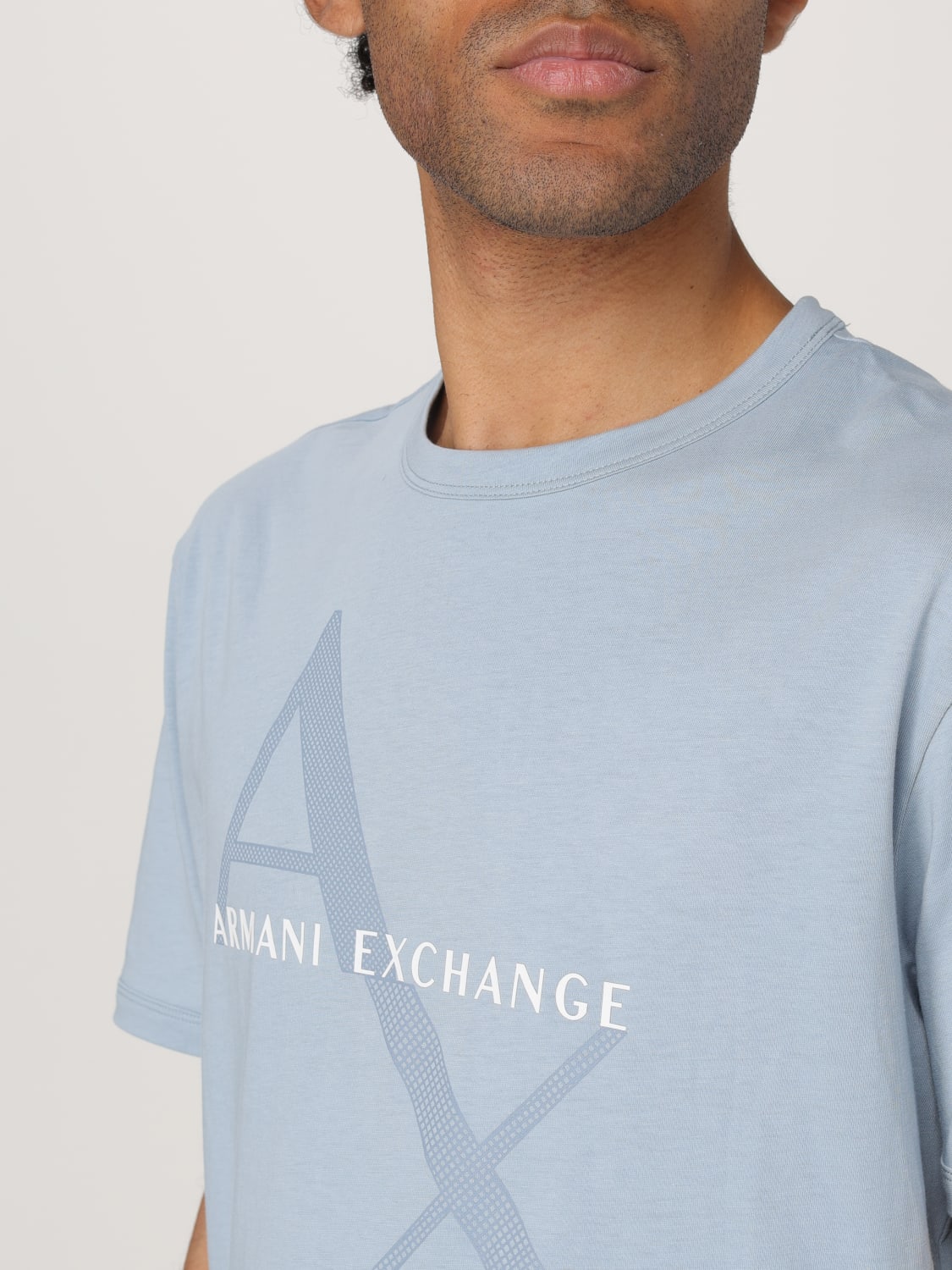 Tシャツ・カットソー ARMANI EXCHANGE Men T-shirt Gnawed Blue 8NZT76Z8H4Z U9287 ARMANI EXCHANGE: T-shirt men - Gnawed Blue | Armani Exchange