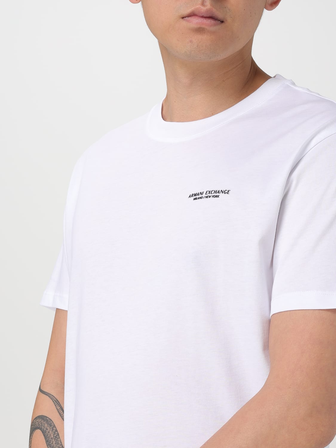 Tシャツ・カットソー ARMANI EXCHANGE Men T-shirt White 8NZT91Z8H4Z 1100 T-shirt Armani Exchange 8NZT91-Z8H4Z-1100 - T-Shirts & Polo