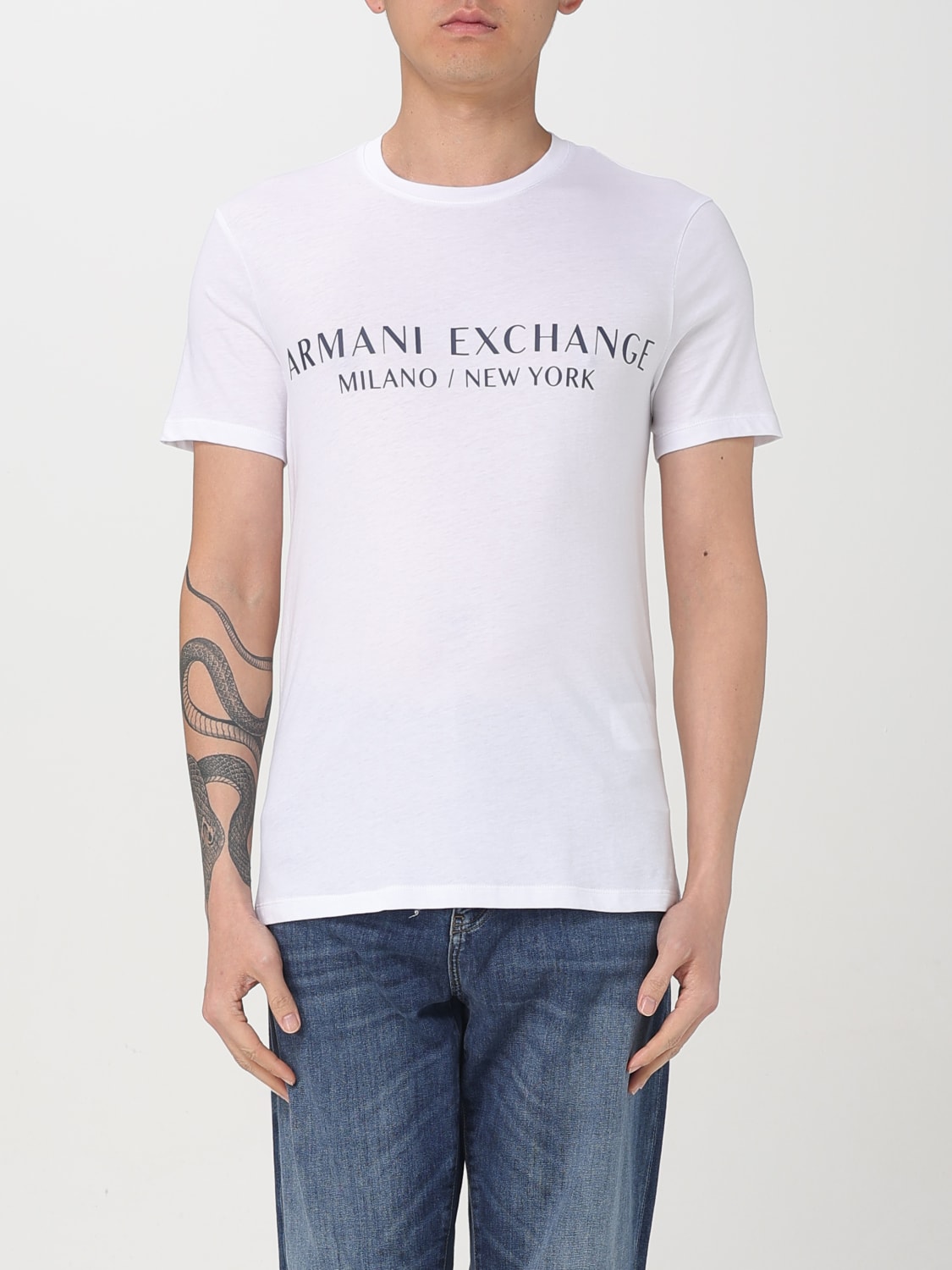 Tシャツ・カットソー ARMANI EXCHANGE Men T-shirt White 8NZT72Z8H4Z 1100 ARMANI EXCHANGE: T-shirt men - White | Armani Exchange t
