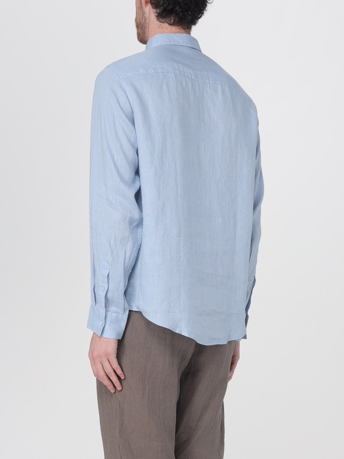 ARMANI EXCHANGE CAMICIA: Camicia Armani Exchange in lino , Celeste - Img 2