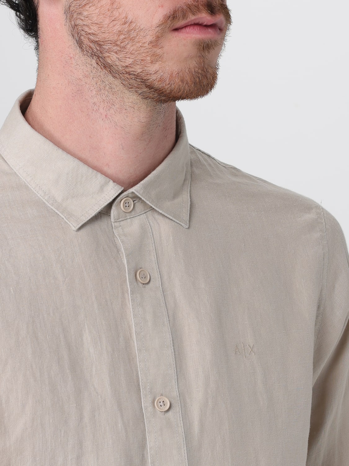 ARMANI EXCHANGE CHEMISE: Chemise homme Armani Exchange, Sable - Img 3