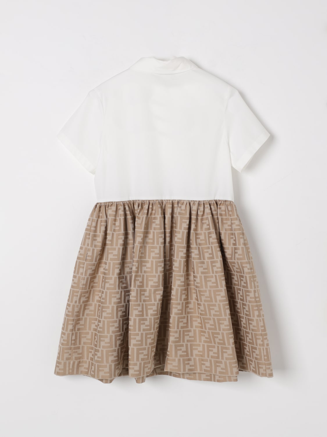 FENDI DRESS: Dress kids Fendi, Beige - Img 2