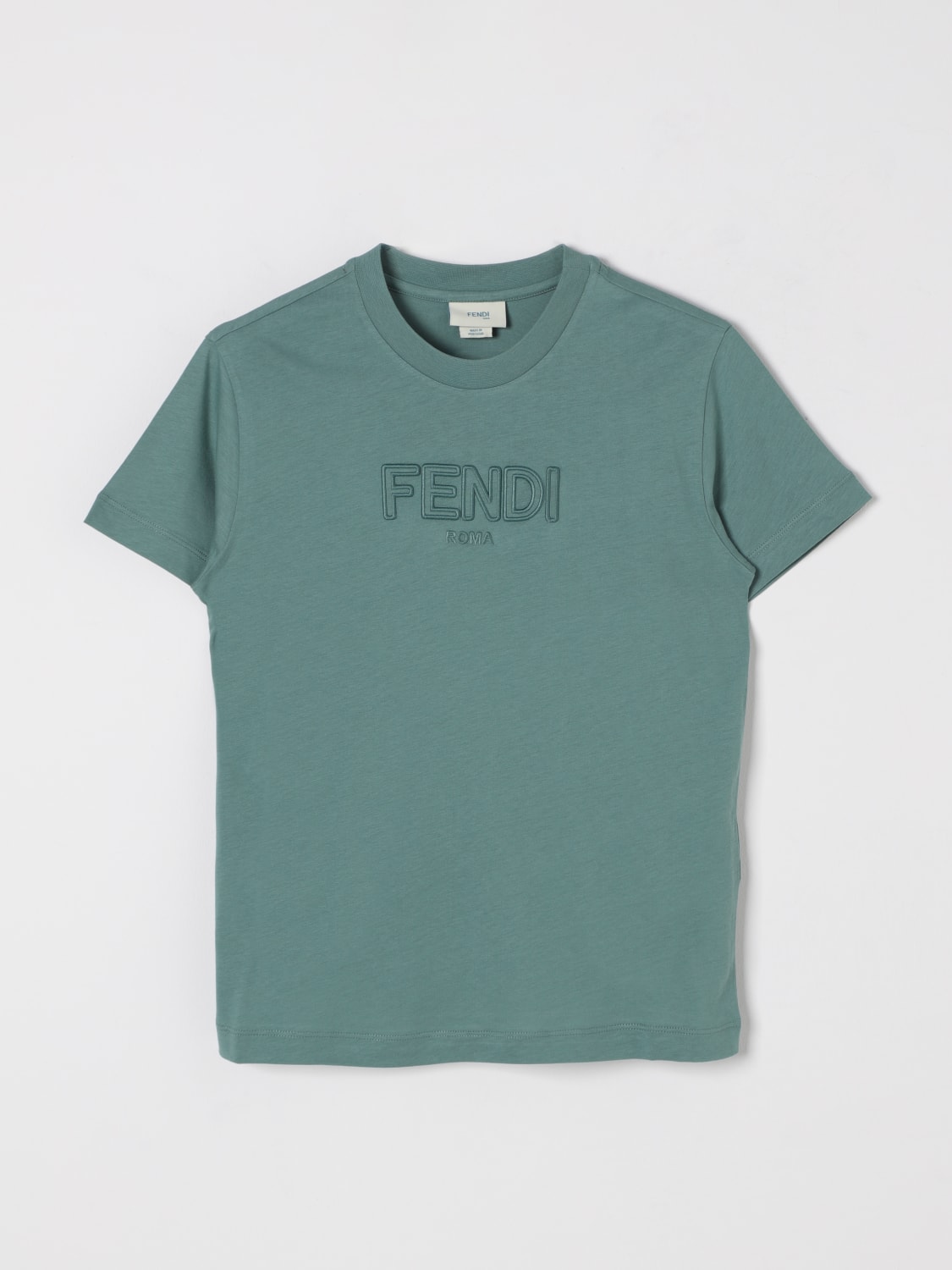 FENDI kids クロップドTシャツ 10Y fn-bui0547ajf08hw_1.jpg