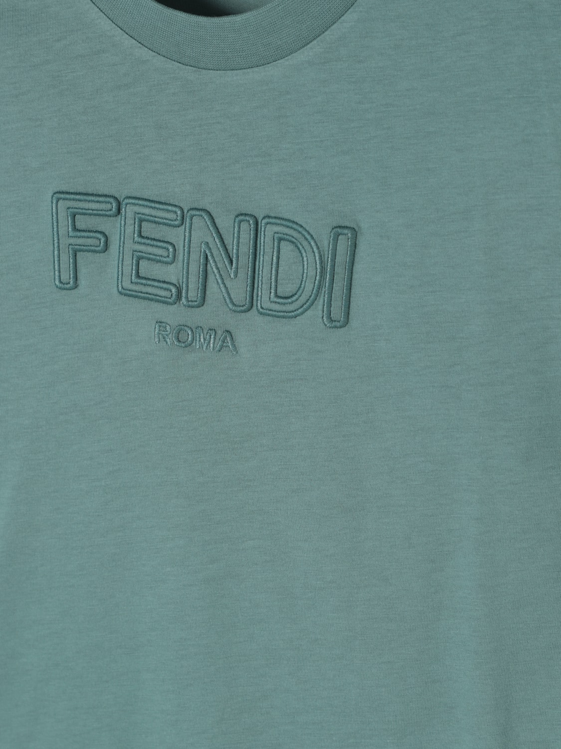 FENDI ФУТБОЛКА: Футболка Детское Fendi, Зеленый - Img 3