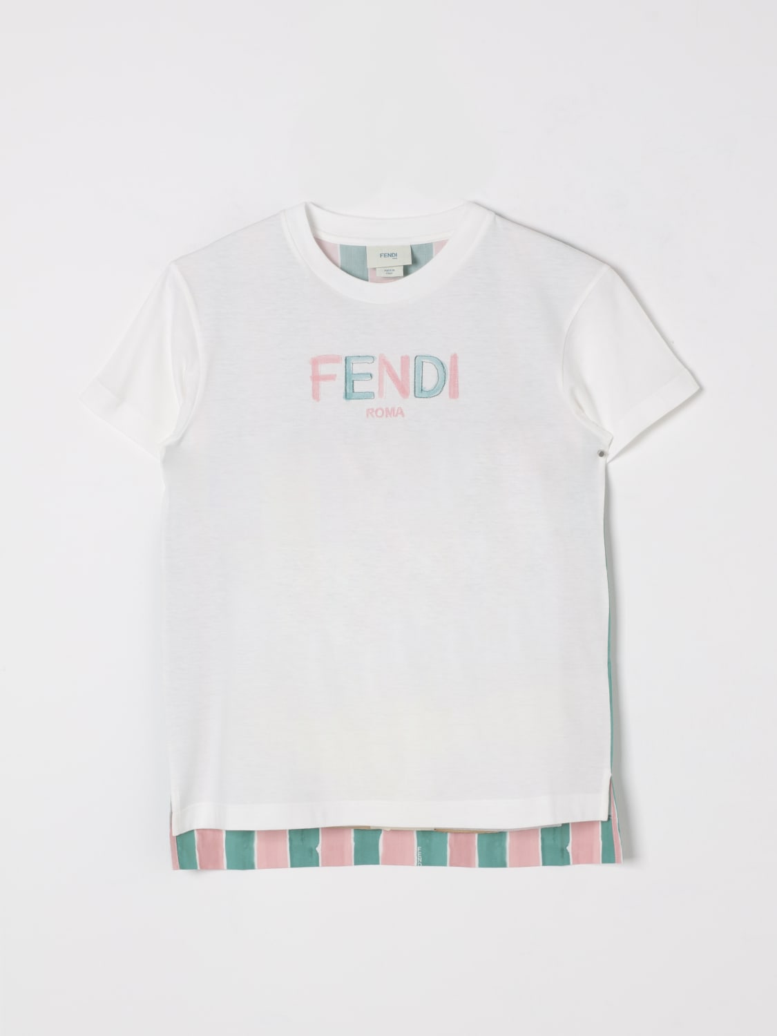 FENDI T-SHIRT: T-shirt kids Fendi, Pink - Img 1