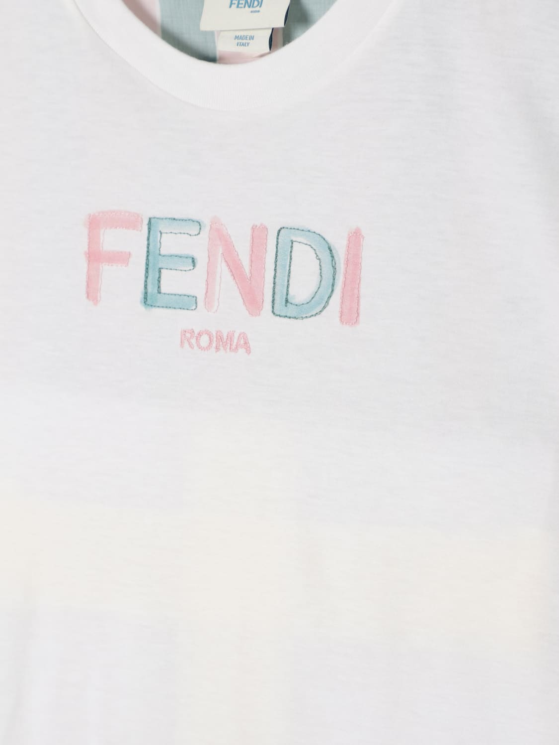FENDI T-SHIRT: T-shirt kids Fendi, Pink - Img 3