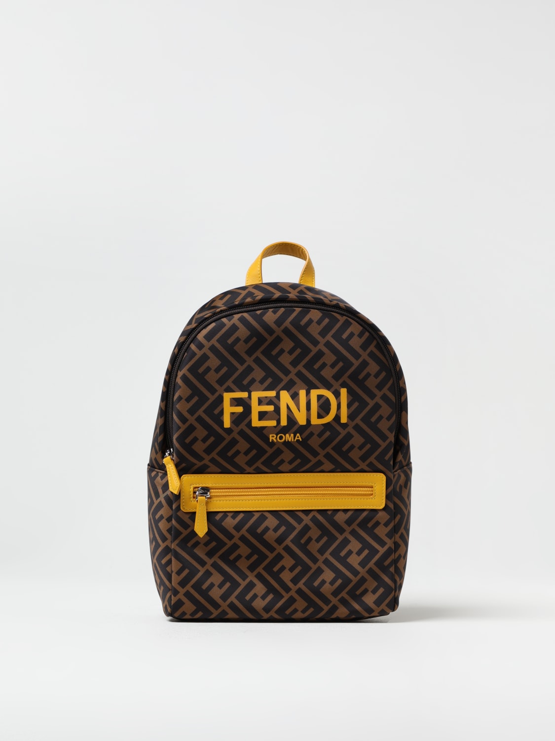 FENDI DUFFEL BAG: Bag kids Fendi, Tobacco - Img 1