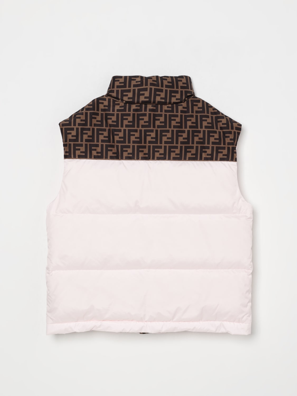 SONO！FENDIベスト！ FENDI: FF padded down vest - Pink | Fendi waistcoat