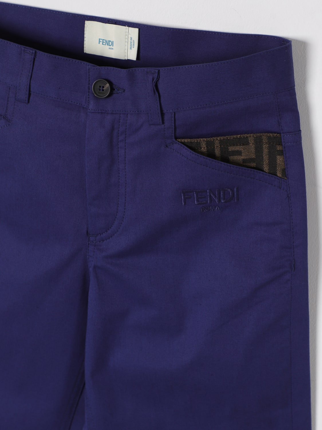FENDI HOSE: Hose kinder Fendi, Blau - Img 3