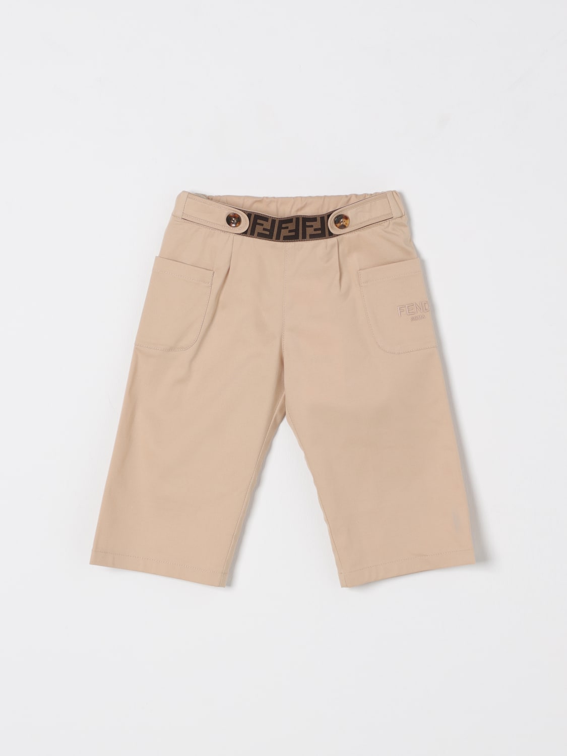 FENDI PANTALON: Pantalon enfant Fendi, Beige - Img 1