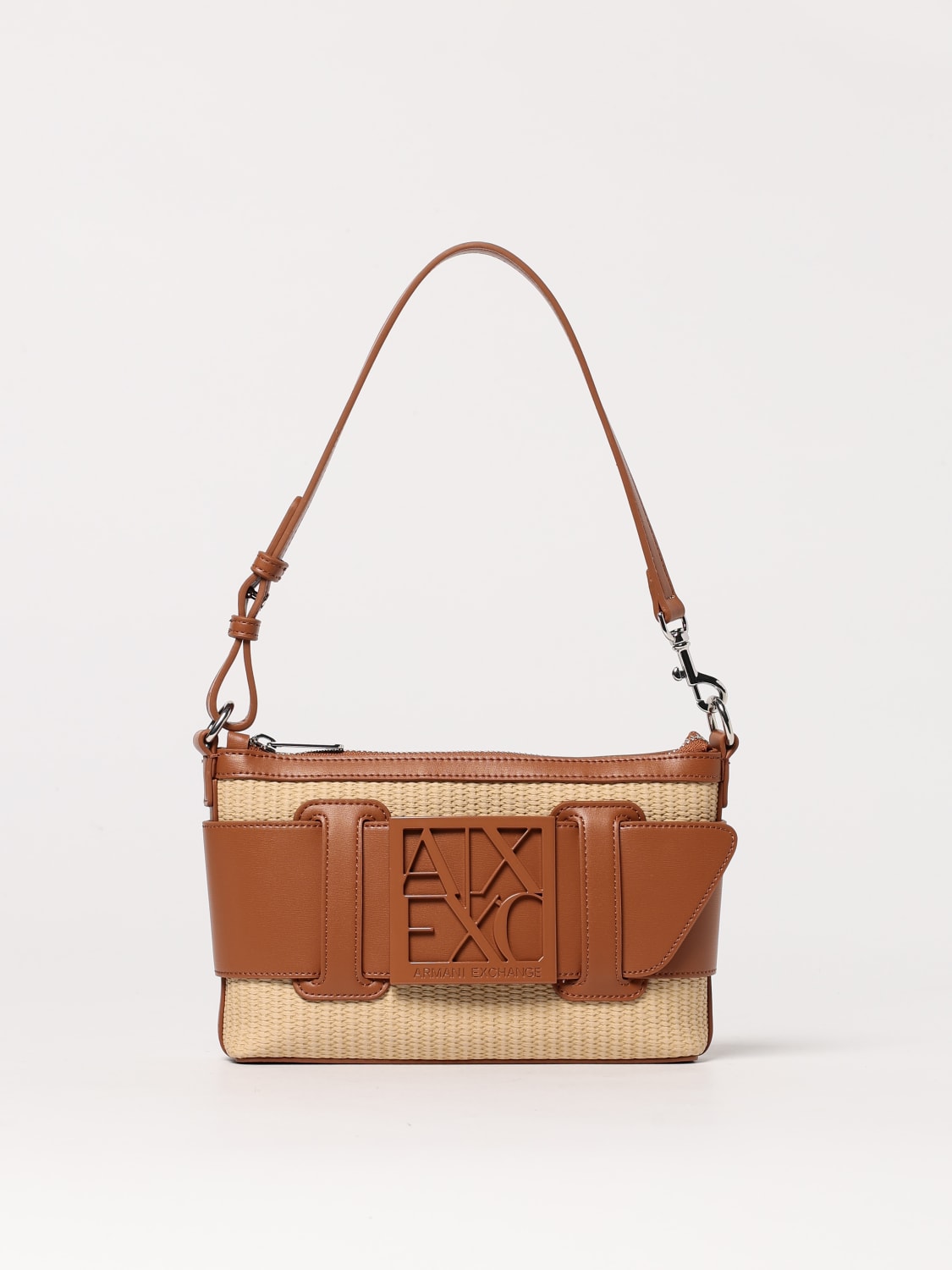 ARMANI EXCHANGE SCHULTERTASCHE: Schultertasche damen Armani Exchange, Natural - Img 1