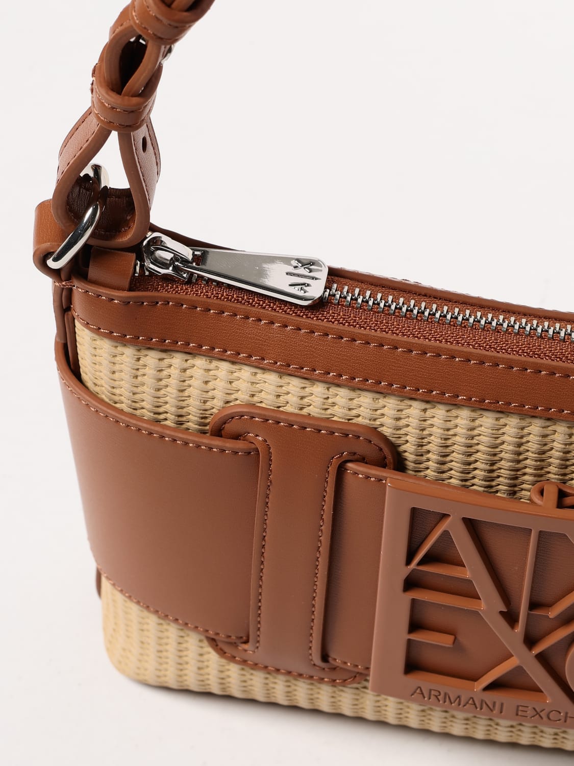 ARMANI EXCHANGE SCHULTERTASCHE: Schultertasche damen Armani Exchange, Natural - Img 3