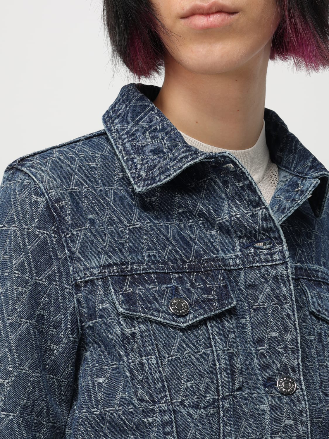 ジャケット ARMANI EXCHANGE Woman Jacket Denim XW000556AF12844 FB055 ARMANI EXCHANGE Woman Jacket Denim XW000556AF12844 FB055 (A