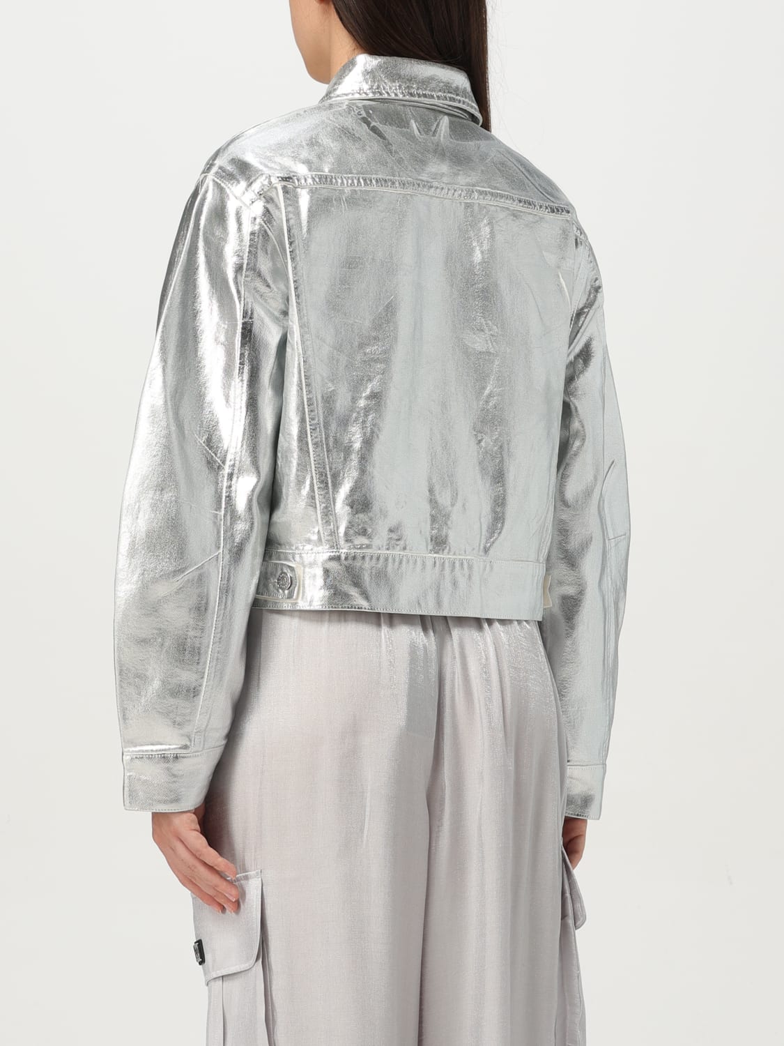ジャケット ARMANI EXCHANGE Woman Jacket Silver XW000098AF10836 M8047 ARMANI EXCHANGE: Jacket woman - Silver | Armani Exchange