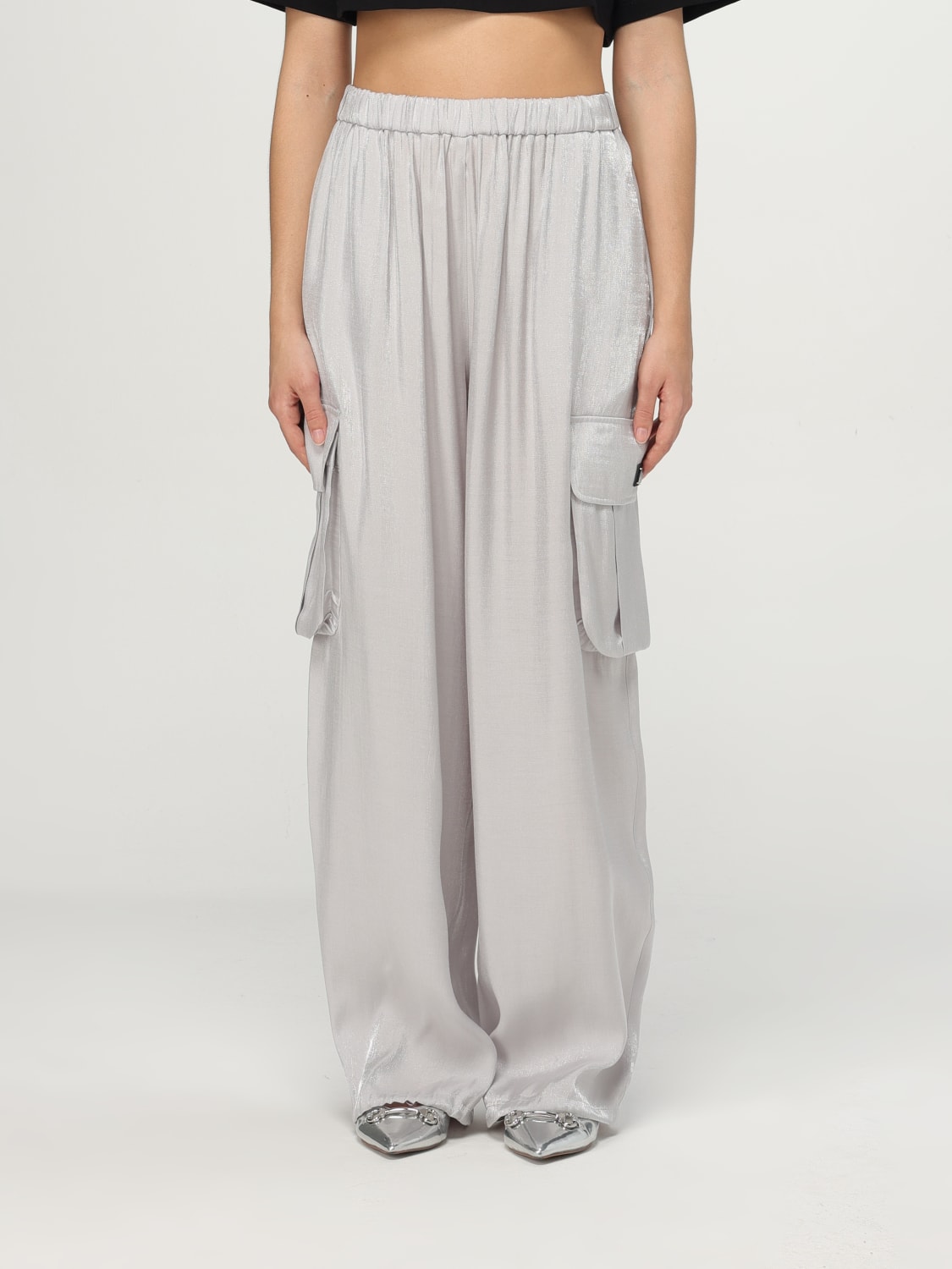 パンツ ARMANI EXCHANGE Woman Pants Silver XW000139AF10839 M8047 ARMANI EXCHANGE: Pants woman - Silver | Armani Exchange
