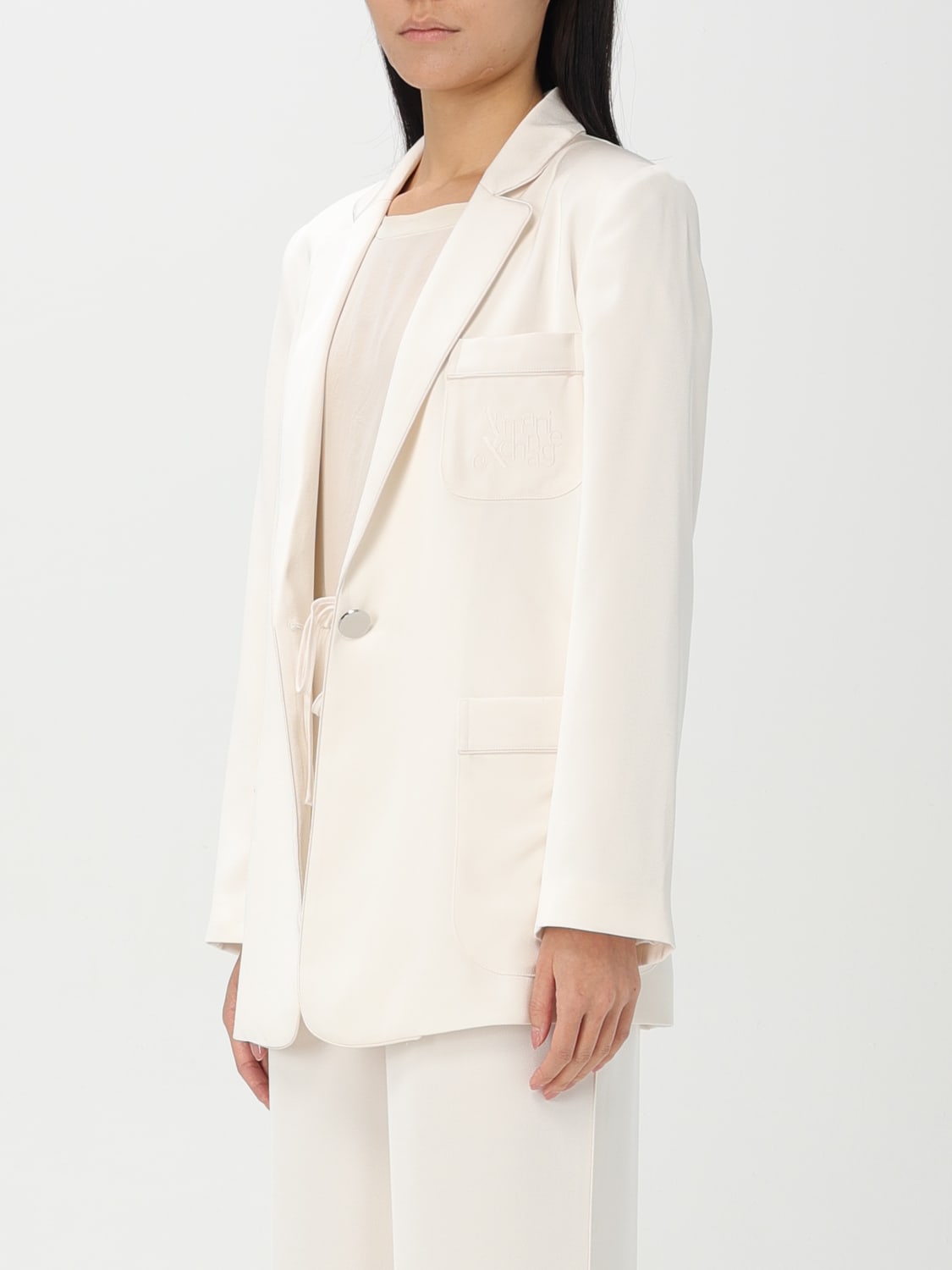アウターその他 ARMANI EXCHANGE Woman Blazer Yellow Cream XW000140AF10840 ARMANI EXCHANGE: Blazer woman - Yellow Cream | Armani