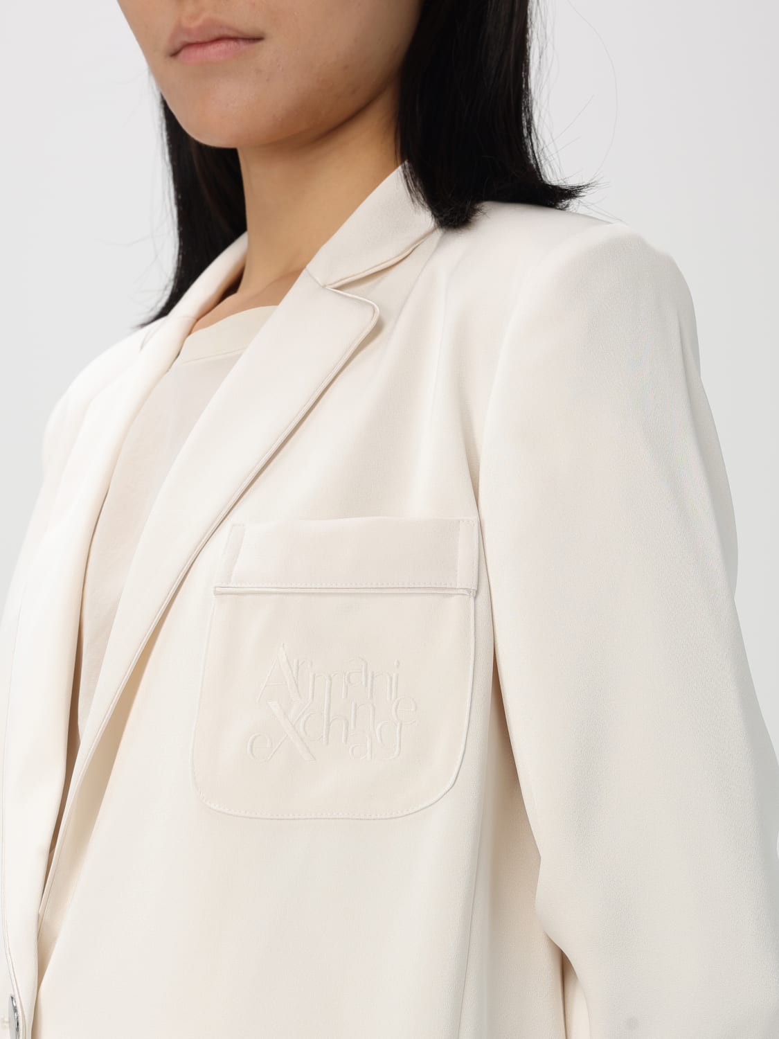 アウターその他 ARMANI EXCHANGE Woman Blazer Yellow Cream XW000140AF10840 ARMANI EXCHANGE: Blazer woman - Yellow Cream | Armani
