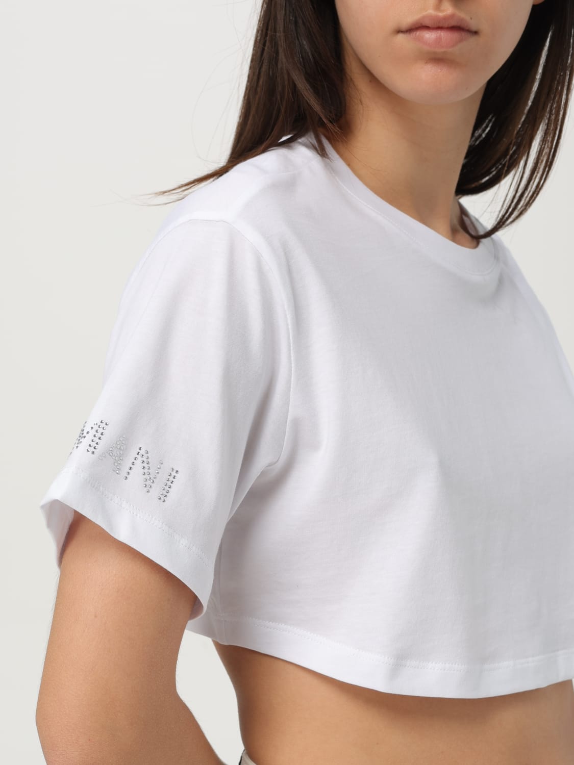 ARMANI EXCHANGE T-SHIRT: T-shirt damen Armani Exchange, Weiß - Img 3