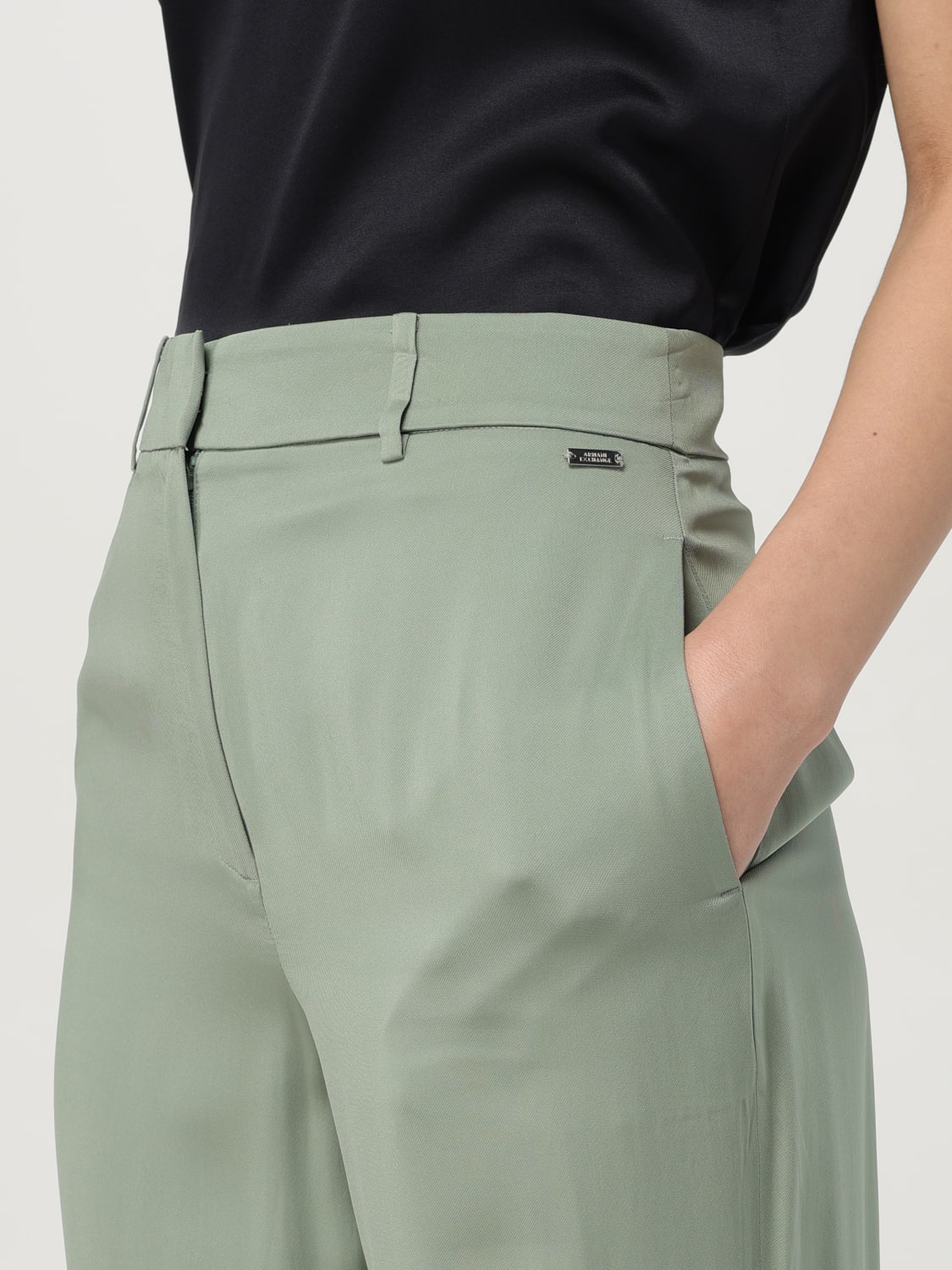 ARMANI EXCHANGE PANTALONES: Pantalón mujer Armani Exchange, Verde - Img 3
