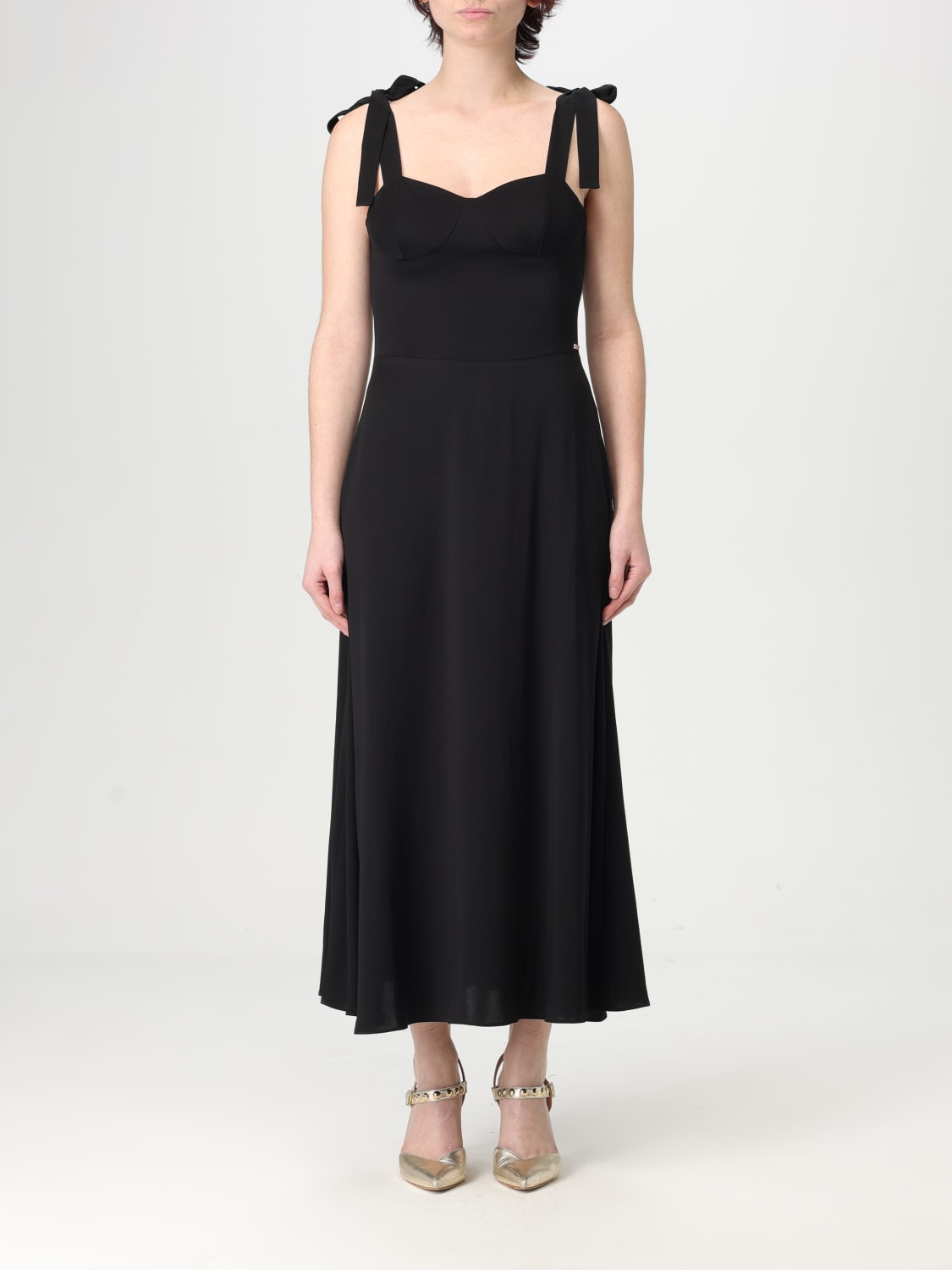 ワンピース EMPORIO ARMANI Woman Dress Black EW001538TE14039 UC001 EMPORIO ARMANI | Black Women's Long Dress | YOOX